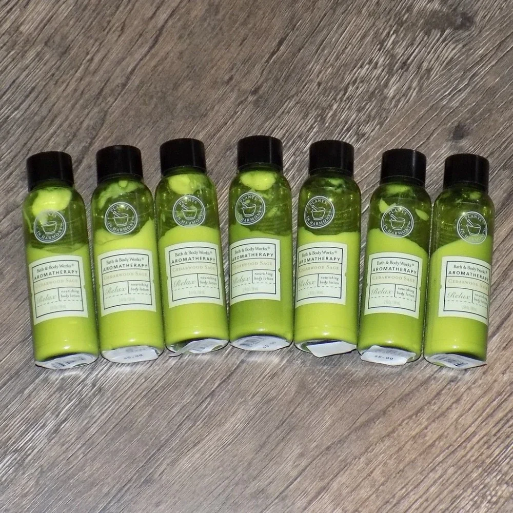 Bath & Body Works Body Lotion 2oz  Cedarwood Sage 7pk Relax